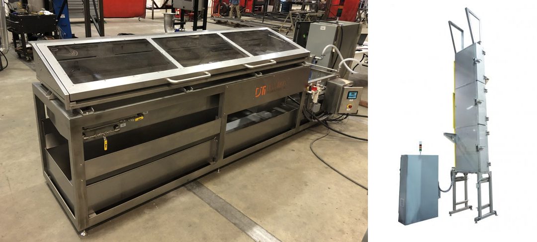 Side-by-side image of two medical device manufacturing ovens made by Davron.