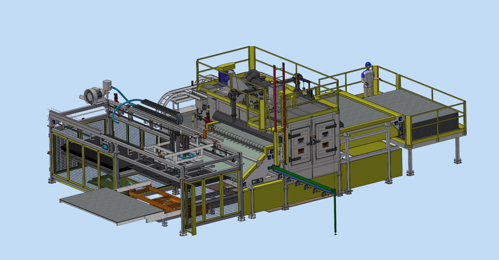 Automotive acoustics preheating oven drawing