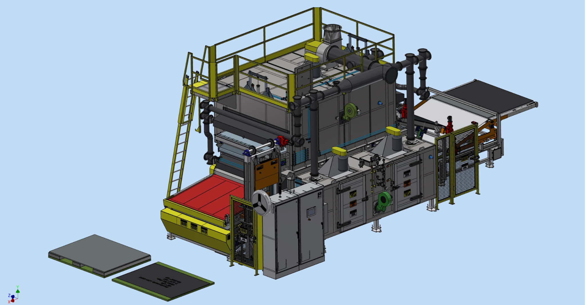 tiered automotive acoustics oven drawing